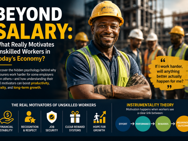 Beyond Salary: What Really Motivates Unskilled Workers in Today’s Economy?